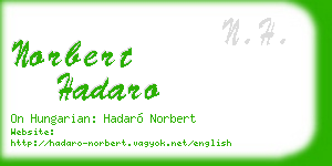 norbert hadaro business card